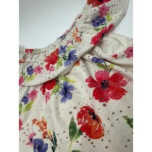 Girls size 8 | 2 pc summer top & skirt set outfit floral | tween brand | stretch